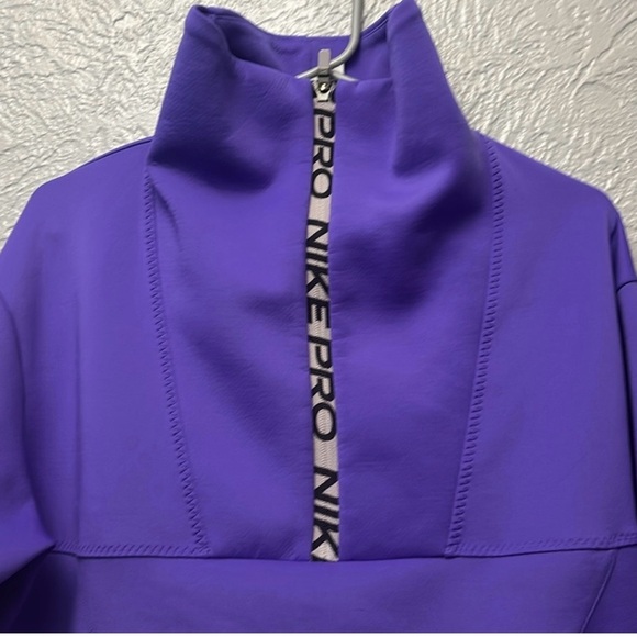 Nike Women's Purple High-Neck Sweatshirt - Picture 5 of 7